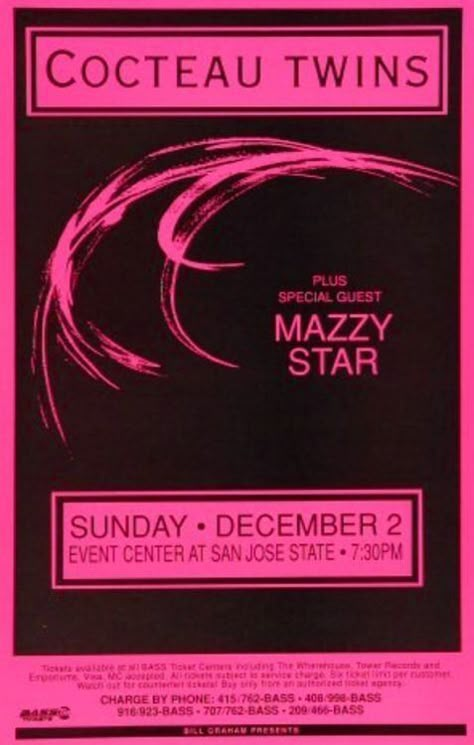 Promo Flyer, Cocteau Twins, Dark Wave, Mazzy Star, Posters For Room, Dorm Posters, I'm With The Band, Concert Poster, Gig Posters