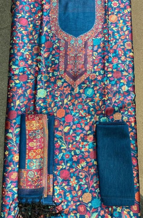 Latest collection 2023, Kashmiri Kani Summer Suit Kashmiri Kani Suits, Kashmiri Suits, Hindi Worksheets, Kashmiri Shawls, Summer Suit, Adventure Travel Explore, Summer Suits, Adventure Travel, Travel