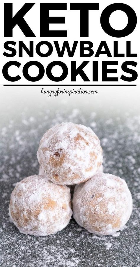 These Heavenly Keto Pecan Snowball Cookies are perfect Keto Christmas Cookies! They're incredibly good and will be the perfect addition to your holidays! And one cookie only has 1g net carbs! #keto #ketodiet #ketorecipes #ketogenic #ketogenicdiet #ketodessert #lowcarb #lowcarbdiet #lowcarbrecipes #lowcarbdessert #christmascookies Mexican Tea, Galletas Keto, Pecan Snowballs, Pecan Snowball Cookies, Paleo Breads, Meltaway Cookies, 1000 Calorie, Keto Christmas Cookies, Keto Baking