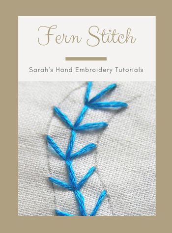 Fern Stitch, Embroidered Stitches, French Knot Embroidery, Mollie Makes, Hand Embroidery Tutorial, Embroidery Stitches Tutorial, Sewing Stitches, Crewel Embroidery, Hand Embroidery Stitches