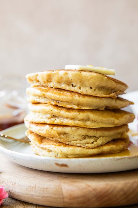 Gluten-Free Pancakes Gf Pancakes, Jar Of Lemons, Best Keto Pancakes, Pancake And Waffle, Flavored Pancakes, Healthy Pancake Recipes, Waffle Ingredients, Gluten Free Granola, Gluten Free Pancakes