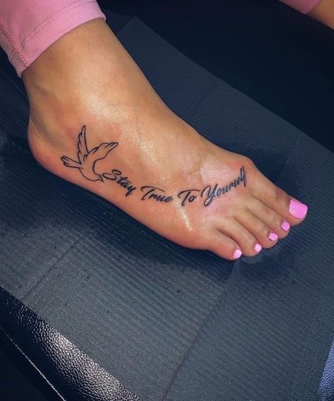 Foot Tattoo Quotes, Foot Tattoo Ideas, Cute Foot Tattoos, Cute Hand Tattoos, Foot Tattoos For Women, Leg Tattoos Women, Inspiration Tattoos, Pretty Tattoos For Women, Dope Tattoos For Women