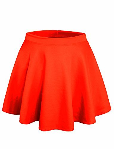 NE PEOPLE Basic High Waisted Stretchy Flared Skater Skirt *** Click image for more details.(This is an Amazon affiliate link and I receive a commission for the sales) Flared Skater Skirt, Pleated Skirts, Casual Skirt, Flare Skirt, Pleated Skirt, Occasion Wear, Skater Skirt, Made In Usa, Top Styles