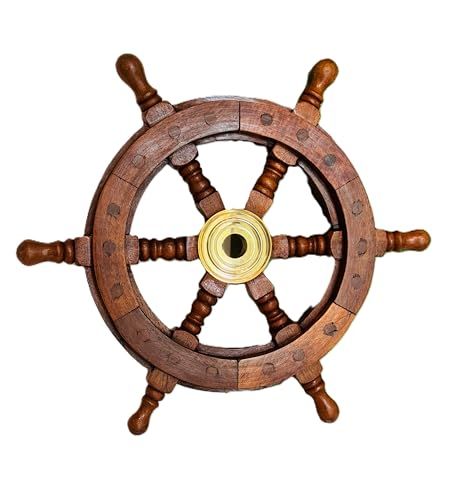 Ship Steering Wheel, Vintage Boats, Ship Wheel, Wooden Ship, Wooden Decor, Wall Sculptures, Steering Wheel, Digital Design, Nautical