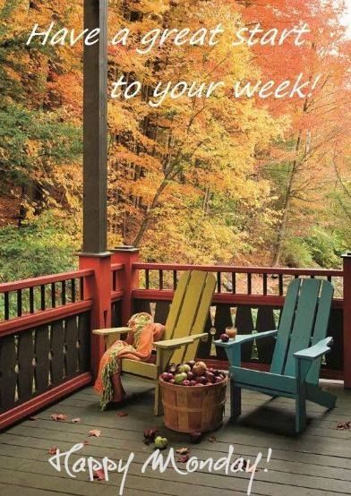 Have a great start to your week! Happy monday Fall Scenes, Autumn Photos, Touching Photos, Scenery Photos, Fall Beauty, New York Photos, Autumn Colours, Fabulous Fall, Autumn Beauty