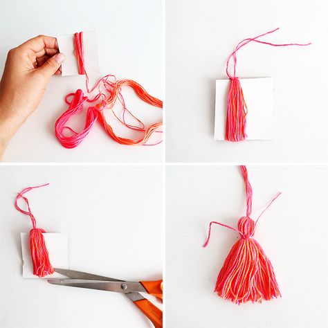 How to make an embroidery thread tassel? The tips laid forward in the article would help you create the basic art with ease. Diy Embroidery Thread, Make Tassels, Make A Tassel, Tassel Embroidery, Basic Art, Embroidery Necklace, How To Make Tassels, Heart Christmas Ornaments, Rope Crafts Diy