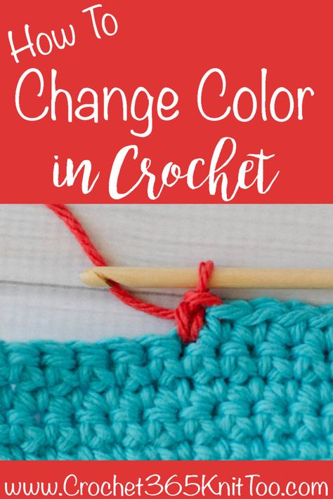 How to change color in crochet #howtocrochet #crochetcolor Yarn Change Crochet, How To Join Different Color Yarn In Crochet, Changing Yarn In Crochet, How To Join Colors In Crochet, Crochet Different Colors, Change Yarn Color Crochet, How Much Yarn For Crochet Blanket, Crochet How To Change Colors, How To Change Colors When Crocheting