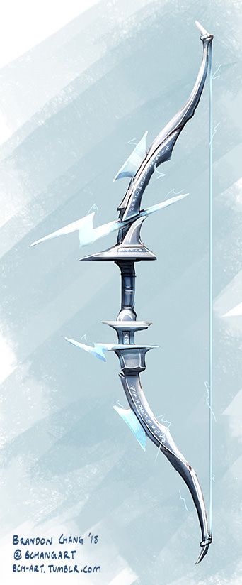 Fantasy Bow, Bow Art, Heroic Fantasy, Magic Items, Fantasy Props, Games Art, Bow And Arrow, Cool Swords, Game Concept Art