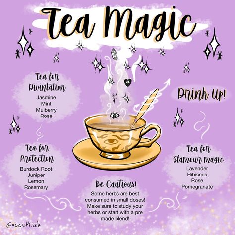 Tea Magic, 1000 Lifehacks, Tarot Significado, Green Witchcraft, Wiccan Magic, Magic Herbs, Eclectic Witch, Wiccan Spell Book, Witchcraft Spell Books