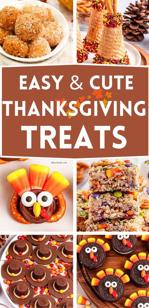 Easy Thanksgiving treats! Thanksgiving treats easy desserts, cute thanksgiving treats easy, easy holiday treats thanksgiving, school thanksgiving treats easy, fun thanksgiving treats easy, easy thanksgiving treats for kids to make, easy thanksgiving treats for coworkers, thanksgiving theme dessert ideas, thanksgiving turkey treats for kids, thanksgiving turkey desserts simple, fun thanksgiving dessert recipes homemade, thanksgiving food crafts for kids easy, Thanksgiving food treats ideas. Thanksgiving Treats For Work, Kids Thanksgiving Dessert Ideas, Thanksgiving Sweets Ideas, Thanksgiving Desserts To Make With Kids, Thanksgiving Baking Ideas Desserts, Thanksgiving Toddler Dessert, Turkey Dessert Ideas, Thanksgiving Treats For Toddlers, Thanksgiving Kids Treats Easy