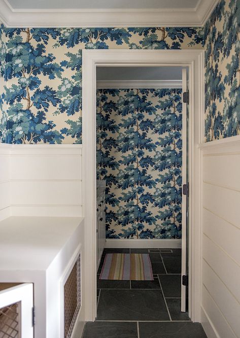 Sandberg Raphael, photo by Stacey Bewkes-2 Sandberg Raphael Wallpaper Blue, Scalamandre Raphael Wallpaper, Raphael Sandberg Wallpaper, Primary Bedroom Wallpaper, Sandberg Raphael Wallpaper, Raphael Wallpaper, Inspo Wallpaper, Hallway Wallpaper, Mural Stencil