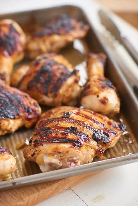 This Is How Long to Grill Chicken | Kitchn Buttermilk Brined Chicken, Chicken In Buttermilk, Brined Chicken, Brine Chicken, Bbq Pork Ribs, Buttermilk Chicken, Pork Rib Recipes, Grilled Fruit, Grilled Chicken Recipes