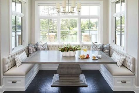 Banquette Seating In Kitchen, Chicago Interior Design, Nook Table, Transitional Dining Room, Transitional Dining, Transitional Decor Kitchen, Banquette Seating, Transitional Living Rooms, Dining Nook