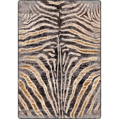 American Dakota 5 X 8 (ft) Rawhide Indoor Animal Print Area Rug in the Rugs department at Lowes.com Zebra Rug Living Room, Zebra Carpet, Marrakech House, Leopard Rugs, Zebra Area Rug, Zebra Print Rug, Golden Zebra, Eloise At The Plaza, Dollhouse Rugs