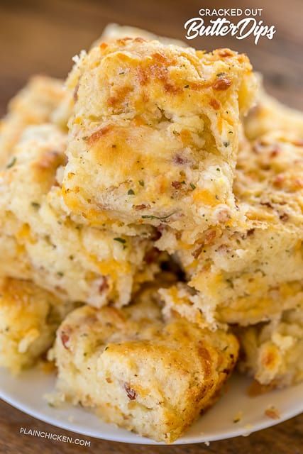 Cracked Out Butter Dips Butter Dips, Easy Biscuits, Cracked Out, Yummy Biscuits, Biscuit Bread, Biscuit Rolls, Plain Chicken, Biscuits Easy, Weekly Meal Plan