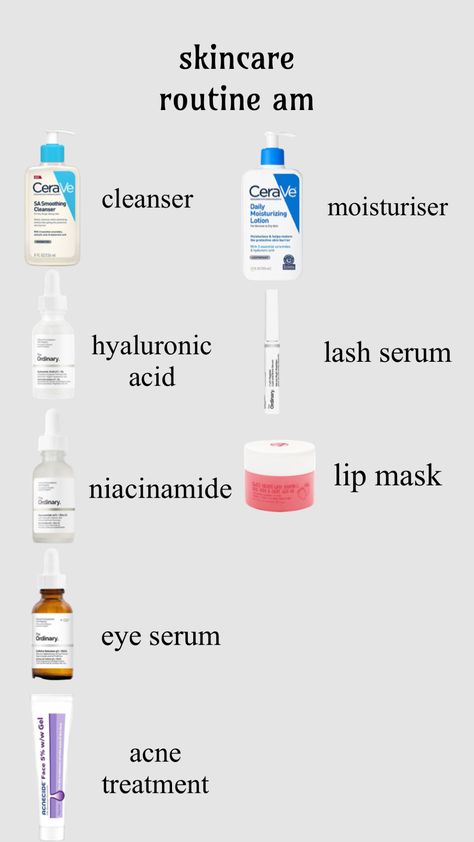 Student Skincare Routine, Lazy Girl Skin Care Routine, Weekend Skincare Routine, Pre Makeup Skincare Routine, Skin Care Morning Routine, Day Skincare Routine, Morning Routine Skincare, Am Skincare Routine, Skincare Routine Order