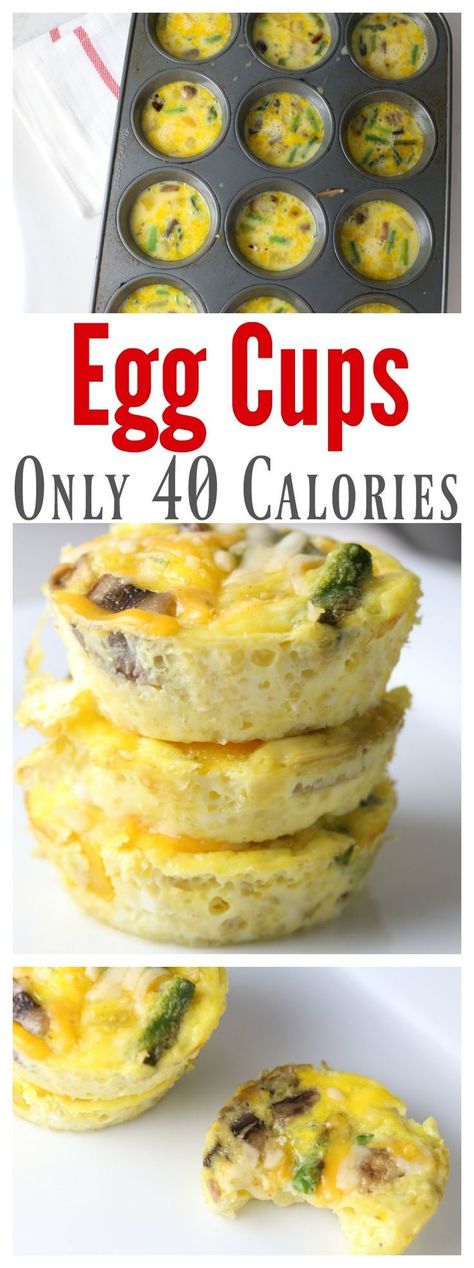 These Low-Calorie Egg Cups are a great way to start off your day with a nutritious and low-calorie breakfast option! Egg cups are super easy and high in protein! #Easybreakfast #Keto #eggcups #ketobreakfast #ketorecipes #protein #lowcarb #lowcarbrecipes #lowcarbbreakfast #eggrecipes Good Fat Foods, 200 Calorie, Egg Diet Plan, Low Calorie Breakfast, 100 Calorie, Boiled Egg Diet Plan, Boiled Egg Diet, Lose 10 Pounds, Fat Foods