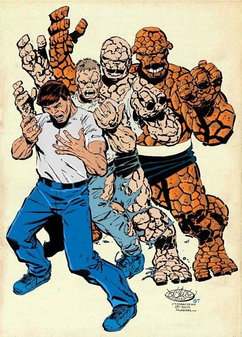 The Problem with Ben Grimm The Thing Marvel Fantastic Four, Marvel The Thing, The Thing Comic, Baxter Building, Ben Grimm, Fantastic Four Comics, Castlevania Anime, Marvel Comics Vintage, Mister Fantastic