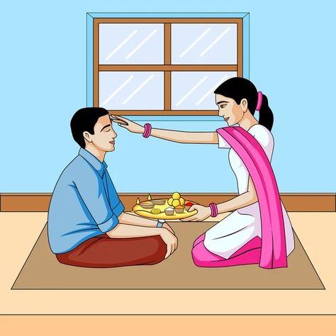 Diwali Festival Drawing, Morning Hindi Quotes, Hindu Women, Happy Raksha Bandhan Images, Brother And Sis, Guru Nanak Photo, Morning Quotes In Hindi, Song Photo, Raksha Bandhan Images