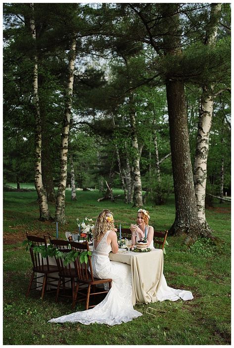 Von Trapp Family Lodge, Von Trapp Family, Romantic Wedding Receptions, Spring Wedding Invitations, The Sound Of Music, Spring Wedding Inspiration, Outdoor Wedding Reception, June Wedding, Lesbian Wedding