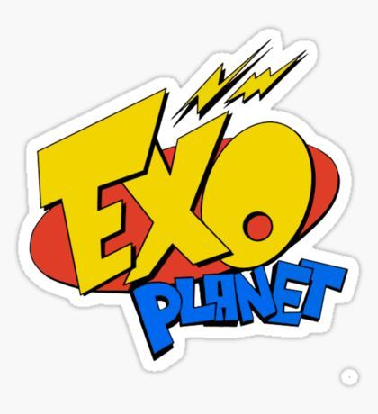 Exo Logo, Exo Stickers, Planet Logo, Kpop Stickers, Homemade Stickers, Exo Art, Exo Fan Art, Pop Stickers, Exo Fan