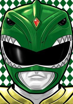 Green Ranger by Thuddleston Green Power Ranger Birthday Party, Power Rangers Painting, Green Ranger Helmet, Power Rangers Helmet, Festa Power Rangers, Power Ranger Cake, Power Ranger Birthday Party, Green Power Ranger, Power Ranger Party