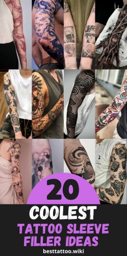 Discover 20 Top Tattoo Sleeve Fillers for 2024: Traditional to Trendsetting Ideas Tattoo Sleeve Filler Ideas Backgrounds For Women, Tattoo Fillers For Women Full Sleeves, Tattoo Sleeve Fillers, Fill In Tattoo Ideas Sleeve Backgrounds, Sleeve Filler Ideas, Tattoo Background Filler, Tattoo Sleeve Filler Ideas, Traditional Tattoo Sleeve Filler, Fill In Tattoo Ideas