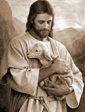 Lost Lamb, Jesus Christ Lds, Jesus Our Savior, Jesus Christ Painting, In His Arms, Cloudy Skies, Jesus Christ Artwork, Pictures Of Christ, Jesus Christ Art