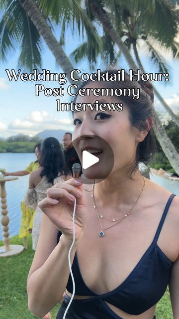 Kristina Rodulfo on Instagram: "Had a special guest at our wedding…my tiny microphone. @thebtsbride interviewed some guests during cocktail hour and it was the BEST decision. Consider doing this as an alternative to the traditional guest book! ✍️   As the married couple, you’re usually running around, taking photos, missing some action…so it is fun to watch these videos back. It’sbeautiful to see how this captures the love, the laughter, the fusion of our Australian and Filipino sides 🇦🇺🇵🇭, and the excitement of moments after we walked down the aisle. 🥹🥹  #HealSealedtheDeal #weddinginspiration #hawaiiwedding #weddingceremony #weddingplanning #weddingguestbook" Video Guest Book Wedding, Filipino Sides, Video Guest Book, Tiny Microphone, Event Video, Taking Photos, Wedding Videography, Kids Events, Wedding Videos