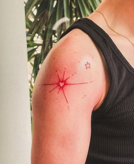 Wrist Star Tattoo, Red Shoulder Tattoo, Light Blue Tattoo, Star Tattoos For Men, Cool Tattoos For Girls, Ac New Leaf, Blue Tattoo, Star Tattoo, Doodle Tattoo