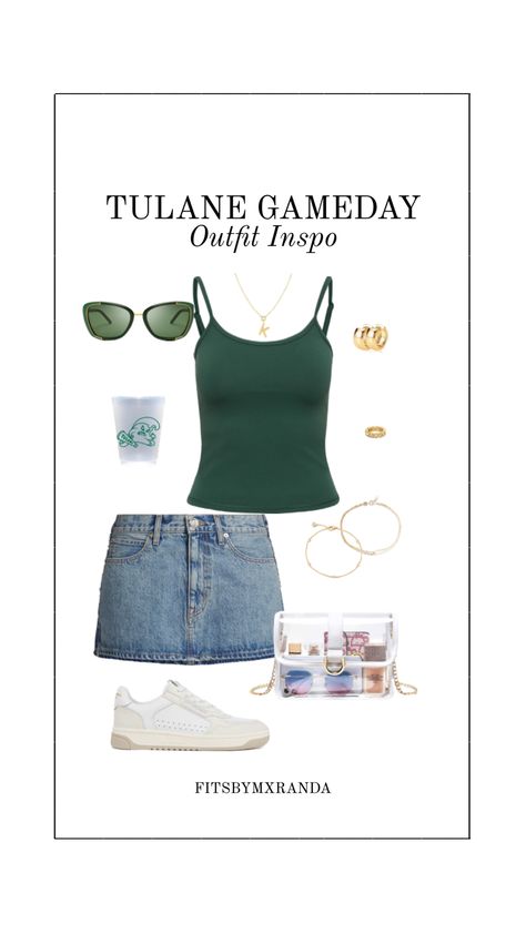 Tulane Gameday Outfit | LTK IN BIO #outfitinspo #outfit #gameday #gamedayfit #gamedayoutfit #tulane College Gameday Outfits, Tulane University, University Outfit, Gameday Outfit, College Outfits, Outfit Of The Day, Cute Outfits, University, Outfit Inspo