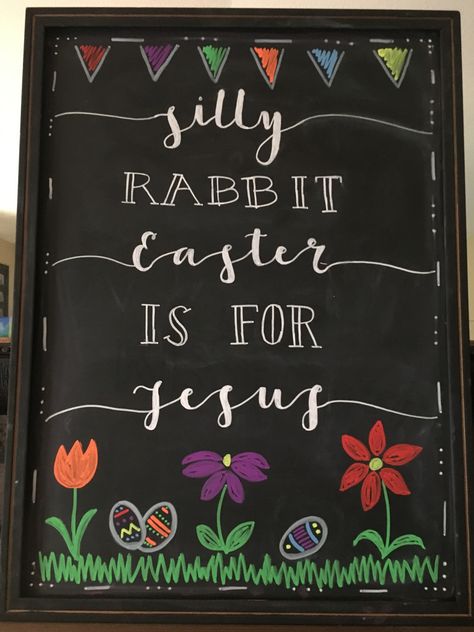 Easter Chalkboard Easter Chalkboard Art Jesus, Easter Chalkboard Ideas Easy, Easter Chalkboard Ideas, Valentine Chalkboard Ideas, Easter Chalkboard Art, Chalkboard Messages, Boutique Signs, Specials Board, Chalkboard Sayings