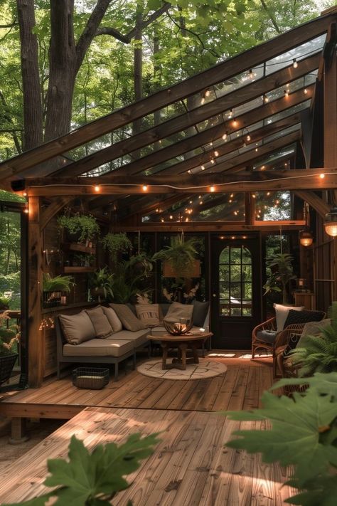 Outdoor Reading Space, Garden Rooms Outdoor Spaces, Lounge Area Design, Seating Area Design, Patio Cozy, Transparent Roof, Outdoor Living Space Ideas, Outdoor Reading, Reading Garden