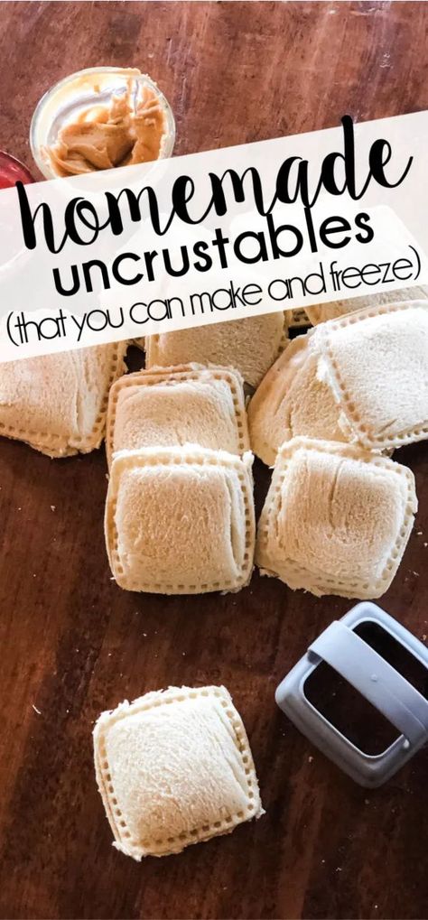 Uncrustables Ideas, Homemade Crustables, Freezer Uncrustables, Homemade Uncrustables Ideas, Make Your Own Uncrustables, Homemade Uncrustables, Diy Uncrustables, Diy Uncrustables Without A Sealer, How To Make Uncrustables