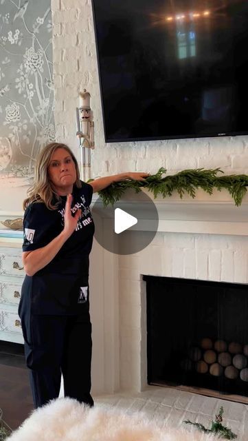 Shannon Knight Bella on Instagram: "Mantle decorating tips! Stay tuned for the final product. Hone your coming soon. FOLLOW ME to see much more. #christmas #christmastree #christmasdecor #christmas2024 #christmasdecorations #christmasinspiration #christmasmantle" Tv Stand Christmas Garland, Hanging Garland On Mantle, Garland Fireplace Mantle, Mantle Christmas Decor Ideas, Garland On Mantle, Christmas Mantle Garland, Christmas Garland Mantle, Holiday Mantel Decor, Mantle Decorating