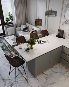 JNA on Behance Apartment Transformation, Small Kitchen Design Apartment, Condo Interior Design, Small Apartment Kitchen, Small Apartment Interior, Organizer Kitchen, Condo Interior, Paint Kitchen, Small Apartment Design