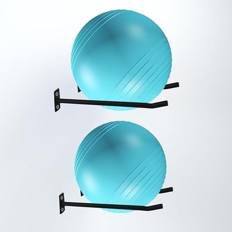 Amazon.com: Lhysn Yoga Ball Holder, Wall Rack for Gym Garage Storage Yoga Ball, Suitable for Yoga Ball/Stability Ball/Theraband Ball/Stability Balls for Exercise/Barre Ball/Yoga Block/Basketball/Volleyball : Sports & Outdoors Pilates Ball Storage, Workout Ball Storage, Ball Holder Diy, Ball Yoga, Studio Storage, Gym Garage, Diy Yoga, Mini Gym, Pilates Gym