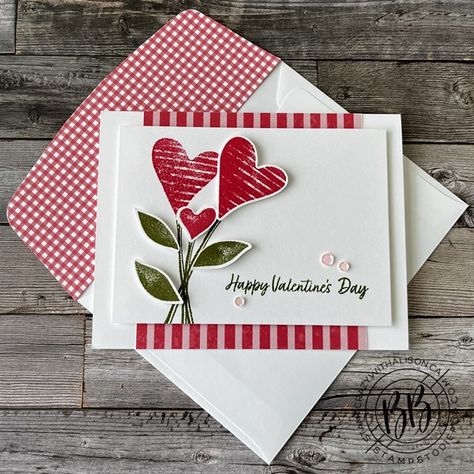 Happy Galentine’s Day Cards, Couple Cards, Stampin Up Valentine Cards, Valentines Day Cards Handmade, Country Bouquet, Valentine Love Cards, Country Lane, Valentine Cards Handmade, Happy Valentines Day Card