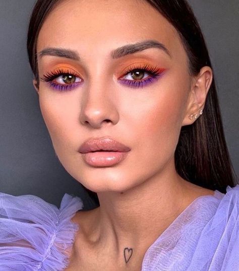 Mekap Mata, Smink Inspiration, Purple Makeup, Makijaż Smokey Eye, Colorful Eye Makeup, Eye Makeup Designs, Fancy Makeup, Creative Eye Makeup, Creative Makeup Looks