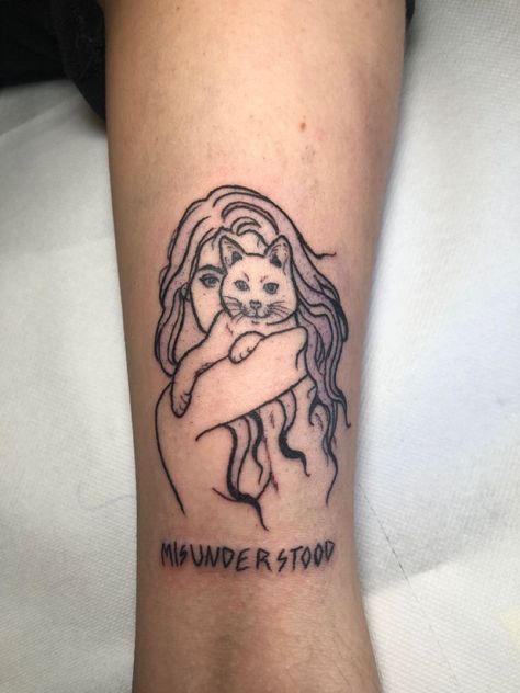 Me And My Cat Tattoo, Fierce Cat Tattoo, Woman With Cat Tattoo, Cat And Woman Tattoo, Cat Mom Tattoo, Cat Lady Tattoo, Cat Lover Tattoo, Traditional Tattoo Woman, Lady Tattoo