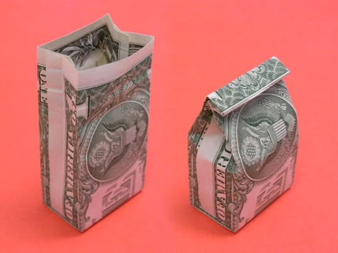 Dollar Bill Gift, Money Origami Tutorial, Money Folding, Folding Money, Dollar Origami, Dollar Bill Origami, Money Gifts, Creative Money Gifts, Birthday Money