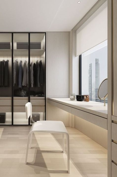 Window Bay, A Walk In Closet, Bathroom Retro, Dressing Room Closet, Dream Closet Design, Walk In Closet Design, Luxury Closets Design, Wardrobe Room, Closet Decor