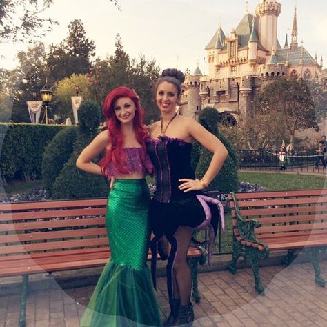 Ariel Costume Women, Ursula Halloween, Ariel Halloween, Disney Princess Halloween Costumes, Adult Disney Costumes, Halloween At Disney, Disney Costumes Diy, Real Disney Princesses, Ursula Costume