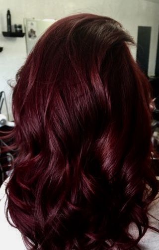 Dark Reds For Hair, Dark Red Hair Color Burgundy Deep, Maroon Dark Hair, Wine Cherry Red Hair, Burgundy Wedding Hairstyles, Maroon Colored Hair, Maroon Burgundy Hair, Wine Colored Hair Burgundy Dark, Dark Wine Colored Hair