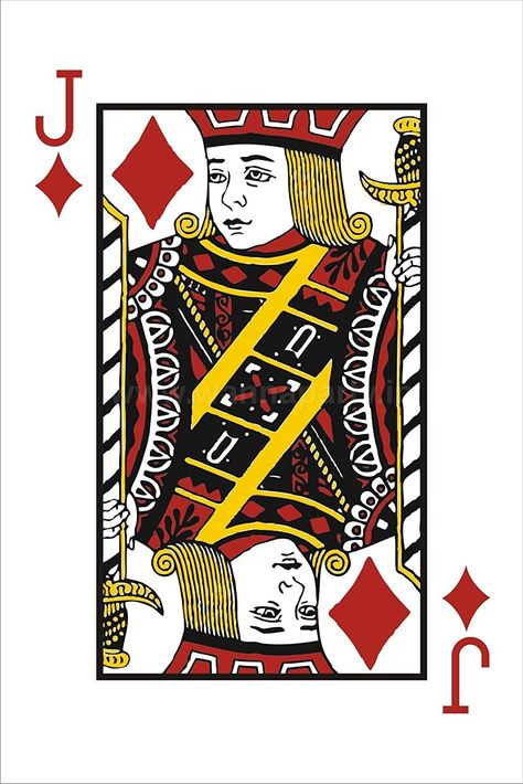 Jack Of Diamonds, Playing Card Tattoos, A Playing Card, Card Tattoo Designs, Pentacles Tarot, Casino Party Decorations, Diamond Tattoos, Cardboard Display, Birth Cards