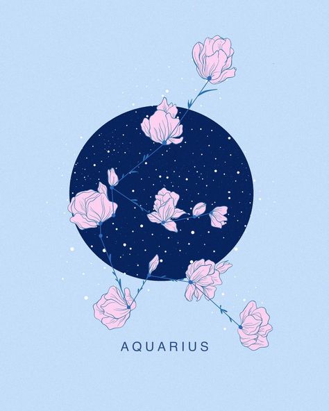 Aquarius Things, Aquarius Aesthetic, Aquarius Art, October Art, Water Bearer, Happy October, Age Of Aquarius, Zodiac Art, Aquarius Zodiac