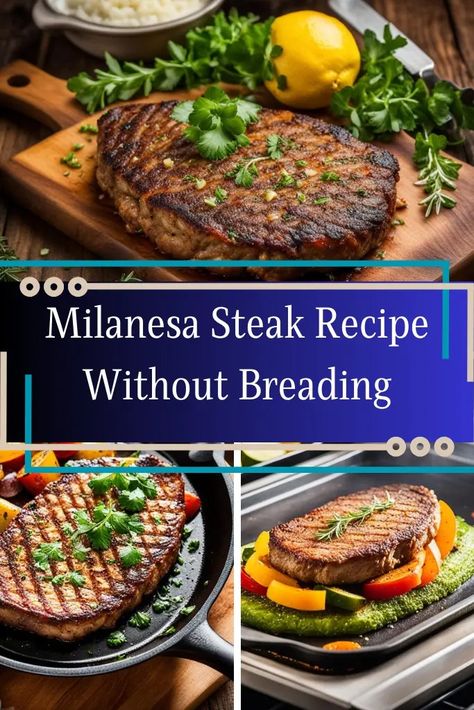 Milanesa Steak Recipe Without Breading Beef Milanese Recipes, Beef Milanesa Recipe, Milanesa Recipe Steak, Pappadeaux Recipe, Longhorn Steakhouse Recipes, Milanesa Recipe, Milanese Recipe, Steakhouse Recipes, Mardi Gras Food