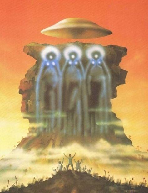 70s Sci Fi, Ufo Art, 70s Sci Fi Art, Space Fantasy, Sci Fi Series, Aliens And Ufos, Futuristic Art, Alien Art, Science Fiction Art