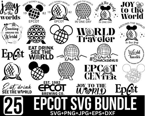 Epcot Svg Bundle, World Traveler Svg, Snacking Around the World Svg, World Svg, World Trip Svg, Travel Svg, Cut Files for Cricut, Silhouette - Etsy Epcot Shirt Svg, Epcot Shirt Ideas, Epcot Svg, Free Cricut Images, Disney World Packing, Travel Svg, Epcot Shirts, Girl Trip, Disney Trip Shirts