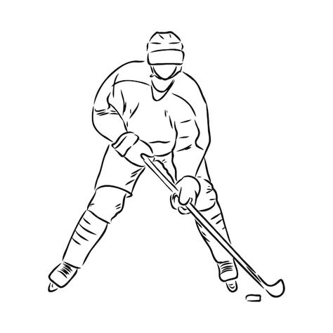 Hockey Puck Drawing, Hockey Players Drawing, Hockey Puck Tattoo, Ice Hockey Tattoo Ideas, Hockey Drawing Easy, Hockey Doodles, Ice Hockey Drawing, Hockey Player Drawing, Ice Hockey Tattoo